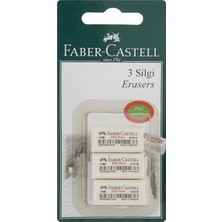 Meks Faber-Castell 3 Plastik Silgi 7086/48 (Beyaz)