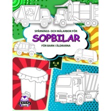 Meks Independently Published Spårnings- Och Målarbok För Sopbilar För Barn I Åldrarna 4-8 År: Aktivitets
