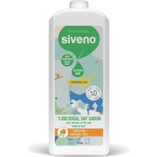 Meks Siveno %100 Doğal Sıvı Kastil Sabun Portakal Yağlı Yoğun Nemlendirici Arındırıcı Bitkisel Vegan 100