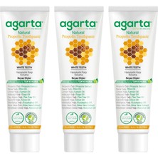 Meks Agarta Doğal Propolisli Florürsüz Diş Macunu 100 ml x 3 Adet