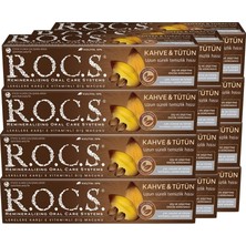 Meks R.o.c.s. Kahve, Tütün Leke Karşıtı Diş Macunu, 12'li Paket