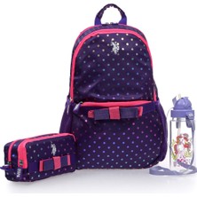 Meks U.s. Polo Assn. U.s. Polo. Assn. Kız Çocuk Okul Çanta Seti PLSET242909207,MOR Tek Ebat