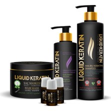 Meks Keratin Bakım Ekstra 4'lü Set - Kuru Yıpranmış Kabaran Saçlar Için - Onarıcı Canlandırıcı