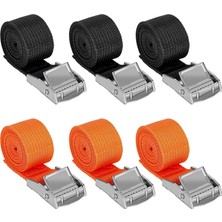 Meks Wadafen Germe Kayışı, 6 Adet Ayarlanabilir Bağlama Kayışı, 1 M x 2,5 Cm, Kısa, Sıkıştırma Kilitli,