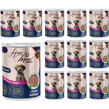 Meks How Meow Yavru Köpek Biftekli Pate 400 gr x 12 Adet