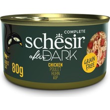Meks Schesir After Dark Tavuk Et Suyunda Yetişkin Kedi Konservesi 80G