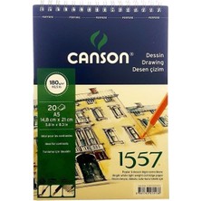 Meks Canson 1557 Resim ve Çizim Blok 180GR A5 20YP Üstten Spiralli Resim Defteri