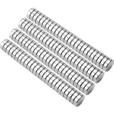 Meks N52 – 100 Adet Yuvarlak Mini Mıknatıslar, 5 x 1 Mm, Saklama Kutulu, Nadir Toprak Ndfeb Kalıcı Mıkna