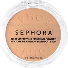 Meks Sephora Mattifying Finishing Powder-Uzun Süre Kalıcı Ince Yapılı Mat Bitişli Pudra 10G, 04 Medium P