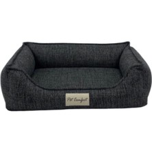 Meks Pet Comfort Delta Varius Koyu Gri Kedi ve Köpek Yatağı S 45X55CM