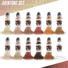Meks Skintone Set - World Famous Ink Dövme Boyası - 1oz (12 Color)