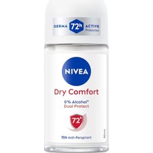 Meks Nivea Dry Comfort Deo Roll-On 6'lı Paket (6 x 50 Ml) Terleme Önleyici Deodorant Roll-On Deodorant Ç