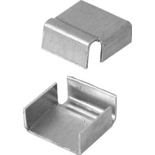 Meks Prime-Line Prime Line MP7794 – 50 Dağıtıcı Clips, 5/8 In. Bars, Kabartmalı Alüminyum, Değirmen Fini