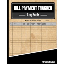 Meks Bill Payment Tracker: Monthly Bill Planner And Organizer | Size 8.5'' x 11'', 140 Pages | Bill Book