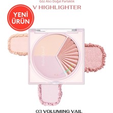 Meks Peripera Inci Işıltıları Içeren Aydınlatıcı Paleti V Highlighter Ad (003 Voluming Veil)