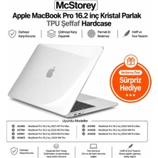 Meks Mcstorey Macbook Pro 16.2 Inç Kılıf A2485 A2780 A2991 A3403 A3186 A3428 A3429 Uyumlu Kristal Parlak
