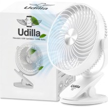 Meks 1800 Mah Bataratyalı USB Mini Vantilatör Fan Klipsli Sabitleme - 360° Ayarlanabilir - Ultra Güçlü H