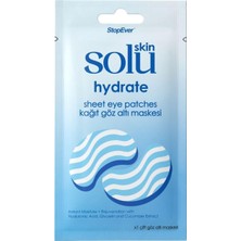 Meks Stopever Skin Solu Hydrate Kağıt Göz Altı Maskesi Tek Çift - Nemlendirici ve Ferahlatıcı - Hyaluron