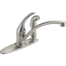 Meks Delta Faucet B3310LF-SS, Paslanmaz, Küçük