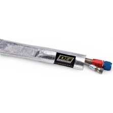 Meks Design Engineering 010403 Isı Kılıfı 3/4 "kimlik x 3 Ft Yüksek Sıcaklık Koruması Için Alüminize Kıl