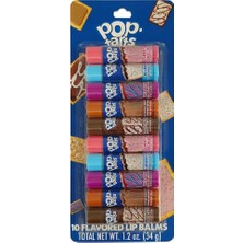 Meks Taste Beauty Pop Tarts Lip Balm Dudak Balsamı Çeşit Paketi 10 Adet