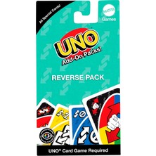Meks Mattel Uno Add-On Ters Paket Oyunlar, Çocuklar ve Yetişkinler Için, Aile Oyun Akşamları Için, Seyah