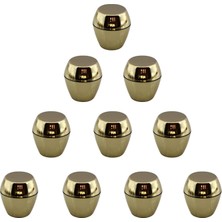 Meks 10 Adet Merkür Düğme Gold Mobilya Mutfak Dolap Dolabı Çekmece Kulpu Kulbu Altın Tek Vidalı Kulp