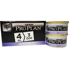 Meks Pro Plan Proplan Junior Tavuklu Yavru Kedi Konservesi 85 gr 4 Al 3 Öde