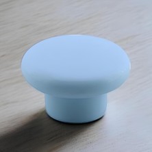 Meks Bohem Mavi Mantar Kulp Düğme 1 Adet Çekmece Mutfak Mobilya Dolabı Dolap Kulpu Kulbu Plastik Kulp