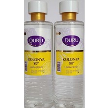 Meks Duru Limon Kolonya Pet Şişe 2 Adet x 400 ml Fırsat Paketi (Karton Ambalajsiz) Evissa 100 Gr. Sabun