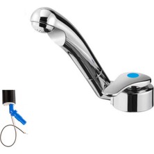 Reich Karavan Twist Krom Plastik Soğuk Su Katlanır Musluk - Micro-Switch