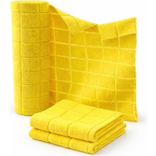 Meks Pureza Sarı Rulo Mikrofiber Temizlik Bezi 30X30 cm 20'li- Mutfak, Banyo, Cam ve Araba Için