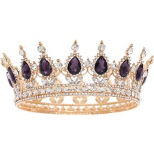 Meks Forseven Kraliçe Taç Rhinestone Düğün Kron ve Tiaras Kadınlar Için Kostüm Parti Saç Aksesuarları Pr