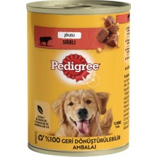 Meks Pedigree Biftekli Sığır ve Ciğer Karışımlı 400 gr X24, Köpek Yaş Mama