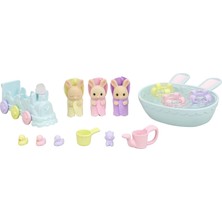 Meks Sylvanian Families Epoch ESF5707 Üçüzler Banyo Seti Oyuncak