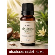 E.M.S HİNDİSTAN CEVİZİ Esansiyel Uçucu Yağ Buhurdanlık Yağı Difüzör Esansı Oda Kokusu Esansı MUM ESANSI 10 ML.