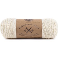 Meks Lion Brand Yarn Company 1 Parça Balıkçı Yünü, Doğal