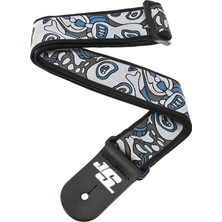 Meks Planet Waves 50JS01 Gewebegurt Nylongewebe Joe Satriani Collection Skulls
