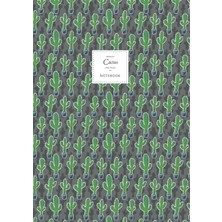 Meks Cactus Notebook - Lined Pages - A4 - Premium: (Saguaro Shade Edition) Fun Notebook 192 Lined Pages