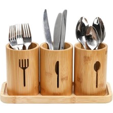 Meks Miccho - 4 Parça Standlı Kaşıklık Yuvarlak