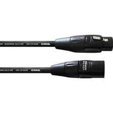 Meks Cordial Kablo Micro Xlr 50 cm Kablo Microphone Essentials Simetrik Rean Gümüş