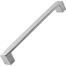 Meks 10 Adet Bihter Düz Krom 160 mm - 16.0 cm Mobilya Mutfak Dolabı Çekmece Dolap Kulpu Kulbu Metal Kulp