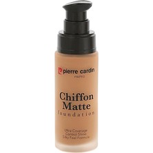 Meks Pierre Cardin Chiffon Touch Mat Görünüm Veren Fondöten - 701- Medium Beige