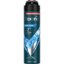 Meks Rexona Men Erkek Sprey Deodorant Xtra Cool 72 Saat Kesintisiz Üstün Koruma 150 ml