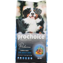 Meks Prochoice Proderma, Yetişkin Köpekler Için, Hipoalerjenik, Kuzu Etli ve Pirinçli Kuru Mama, 18 kg