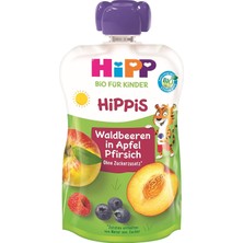 Meks Hipp Organik Orman Meyveli Şeftalili Elma Püresi 100 gr