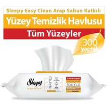 Meks Sleepy Easy Clean Arap Sabunu Katkılı Yüzey Temizlik Havlusu 100' Lü x 3 Adet