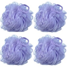 Meks 60 G/adet File Banyo Puf Duş Lifi Duş Kabarığı 4'lü Paket (Mor)