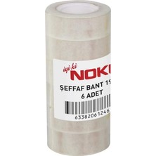 Meks Noki Şeffaf Bant 19MMX33M 6'lı