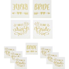 Meks Bride To Be Karışık Dövme Bekarlığa Veda Partisi Dövme Seti Gold